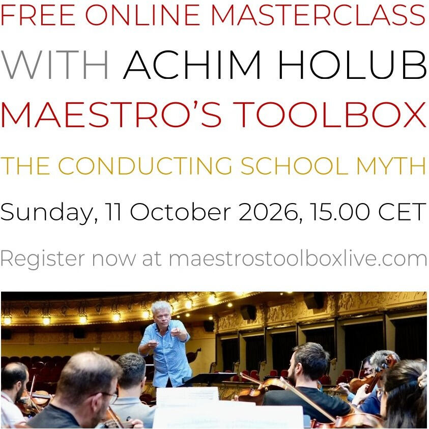 Maestro's Toolbox Live 11 October 2026
